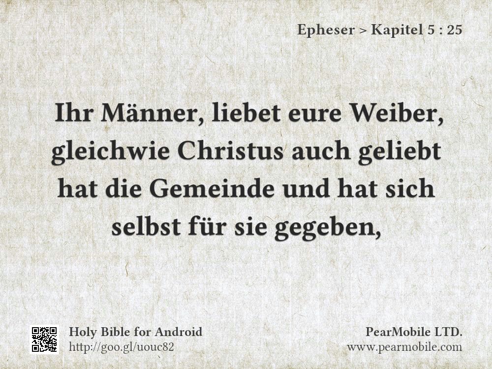 Epheser, Kapitel 5:25